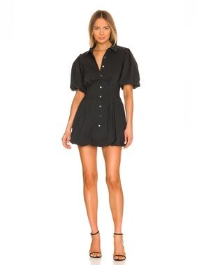 Cleo poplin dress Simkhai black cotton